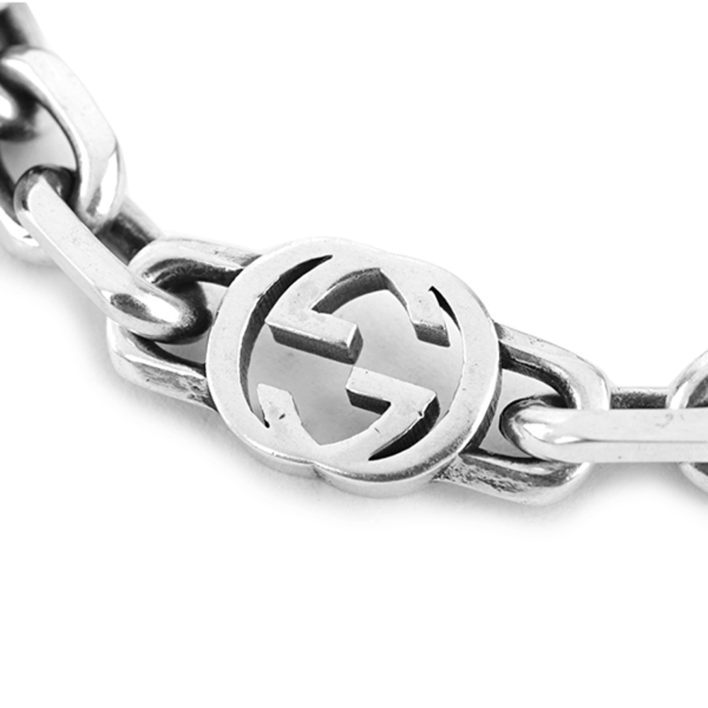 Gucci G Silver Interlocking Bracelet - image 1